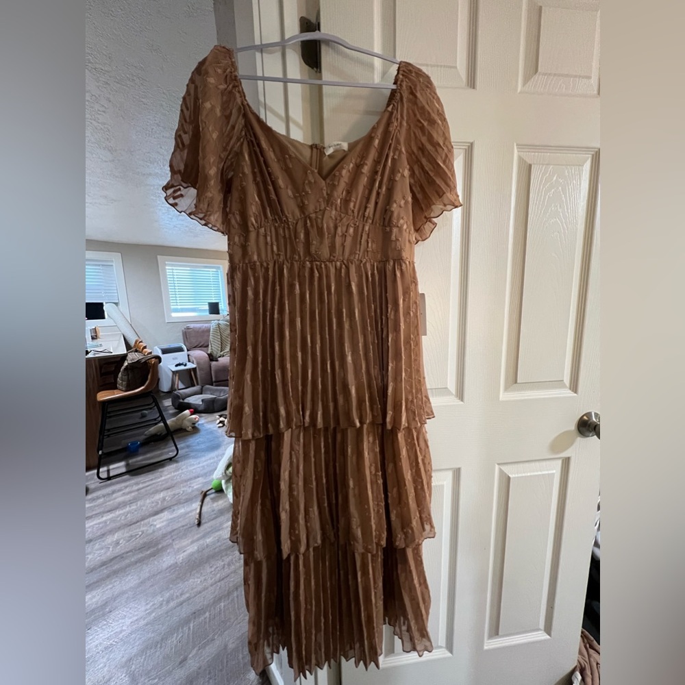 Bohme Tiered Hallie Midi Dress Size XL NWT - Picture 1 of 10